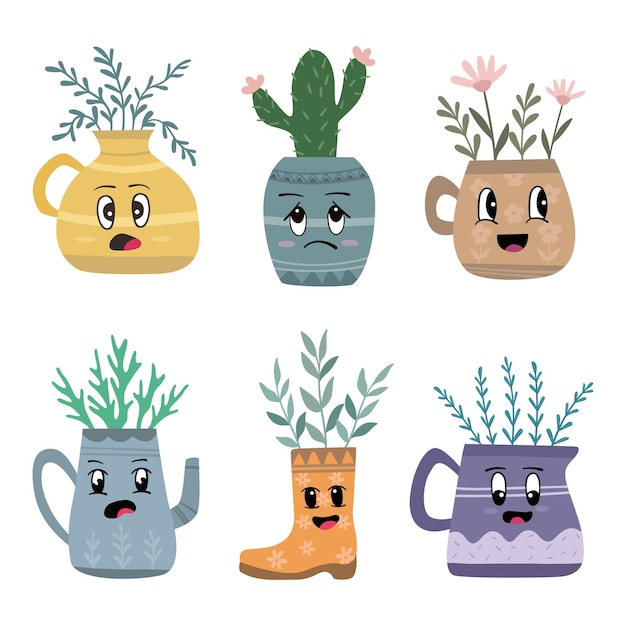 Flower vase emoticon sticker