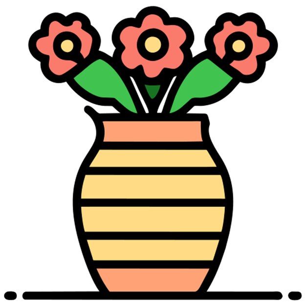 икона цветочной вазы