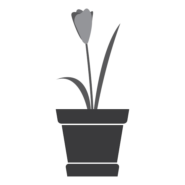 Flower in the vase logo