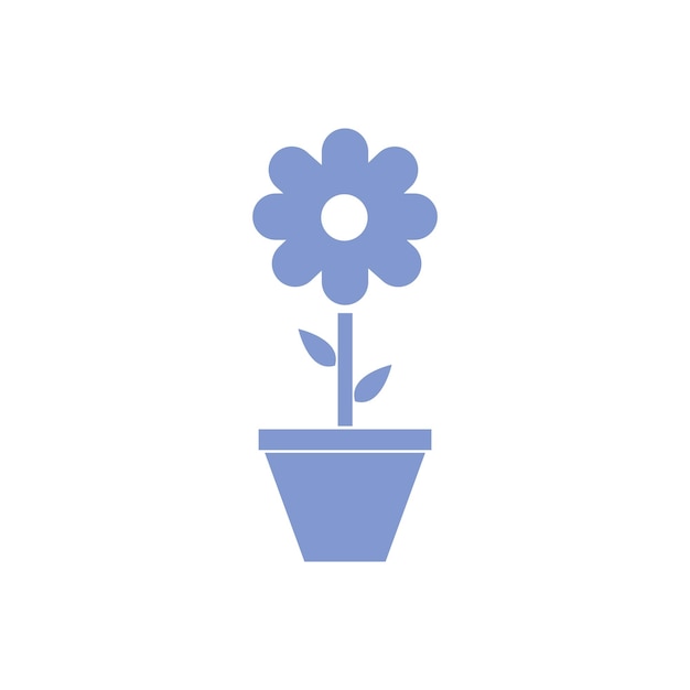 Flower vase logo