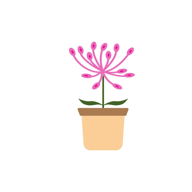 Flower vase logo
