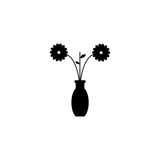 Flower vase logo