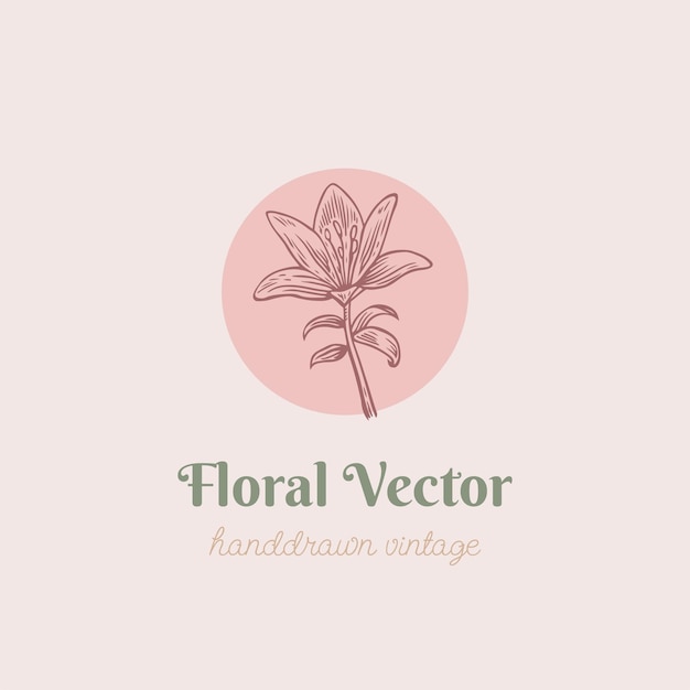 Vector flower vector hand drawn