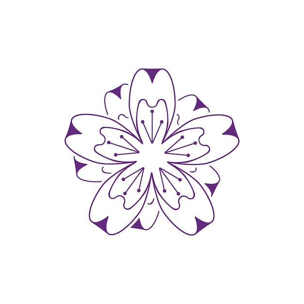 Flower vector icon design