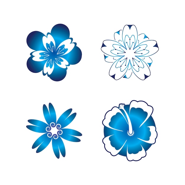 Flower vector icon design