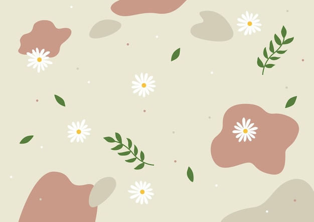 Flower vector illustration on a colorful background