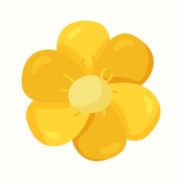 Flower. vector illustration in flat style