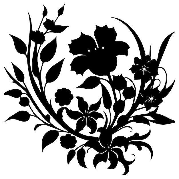 Vector flower vector illustration