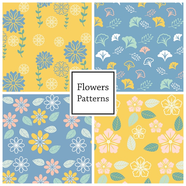 Flower vector pattern.