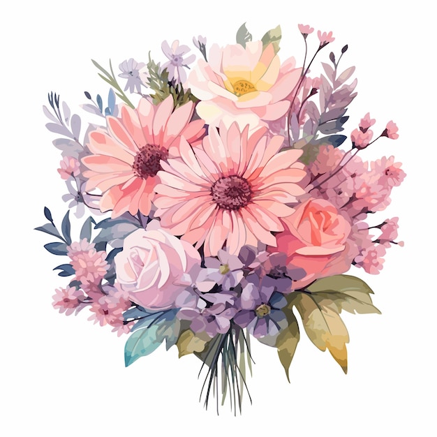 Цветочный акварельный цветок для свадьбы