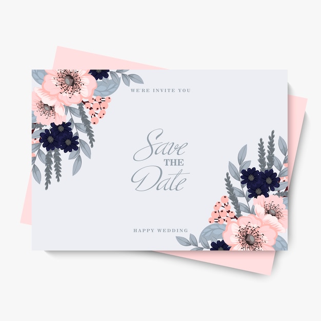 Flower for wedding template