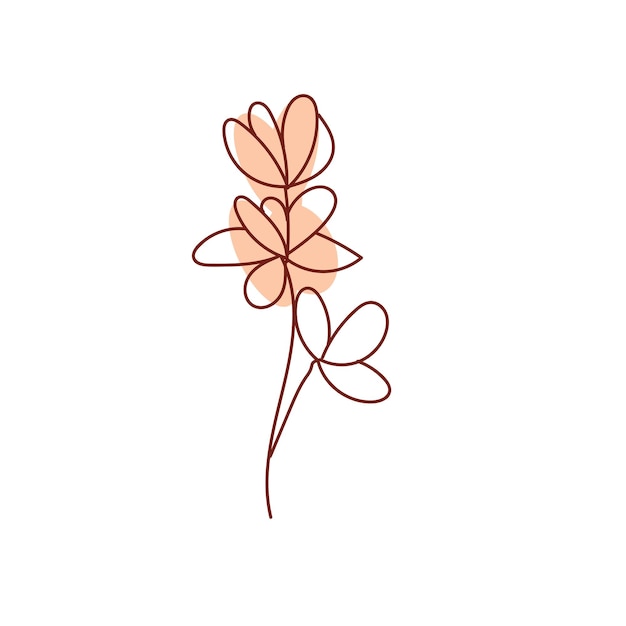 Simple Flower Line Art Images - Free Download on Freepik