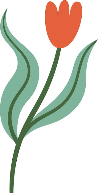 flower with leaves