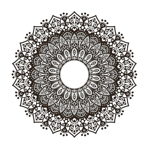 Fiore con un motivo, ornamento.mandala.