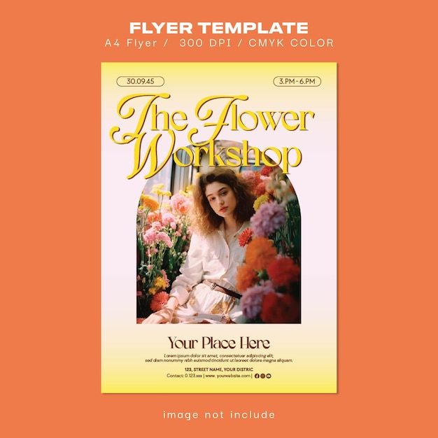 flower workshop flyer