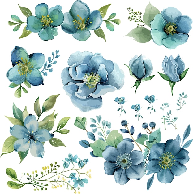 Vector flowers 5