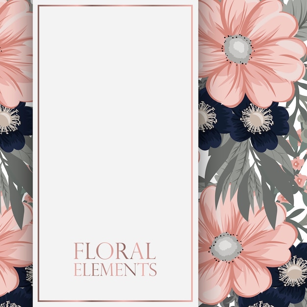 Flowers background illustration