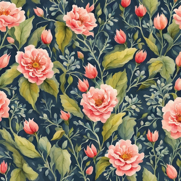 Vector flowers background