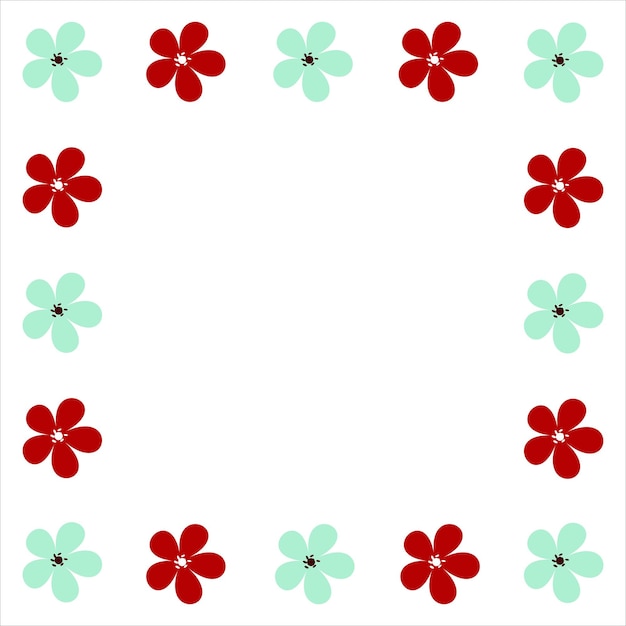 Flowers border