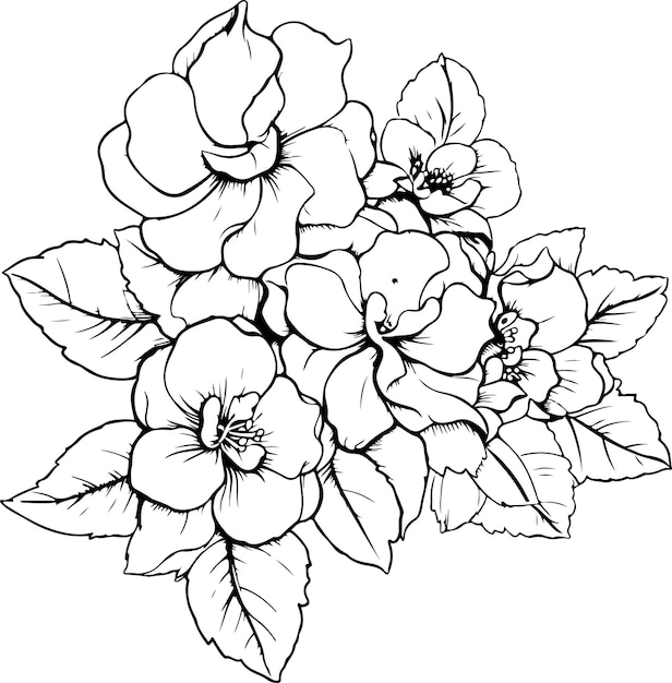 flowers coloring page