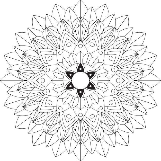 Flowers coloring pattern page KDP interiors