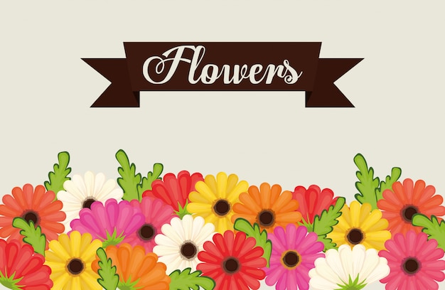 Flowers design illustration
