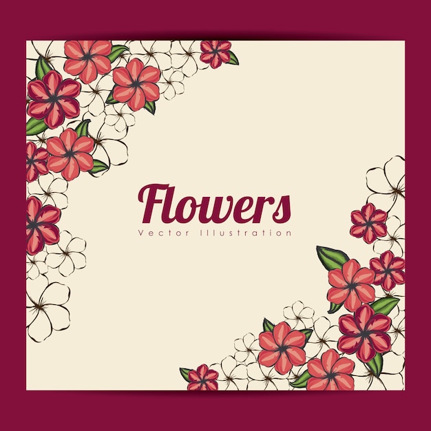 Flowers frame