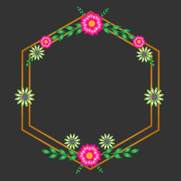 Flowers frame