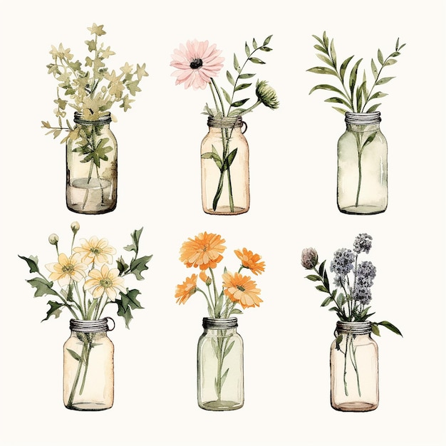 Vector flowers illustration