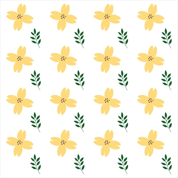 Flowers and Leaves pattern