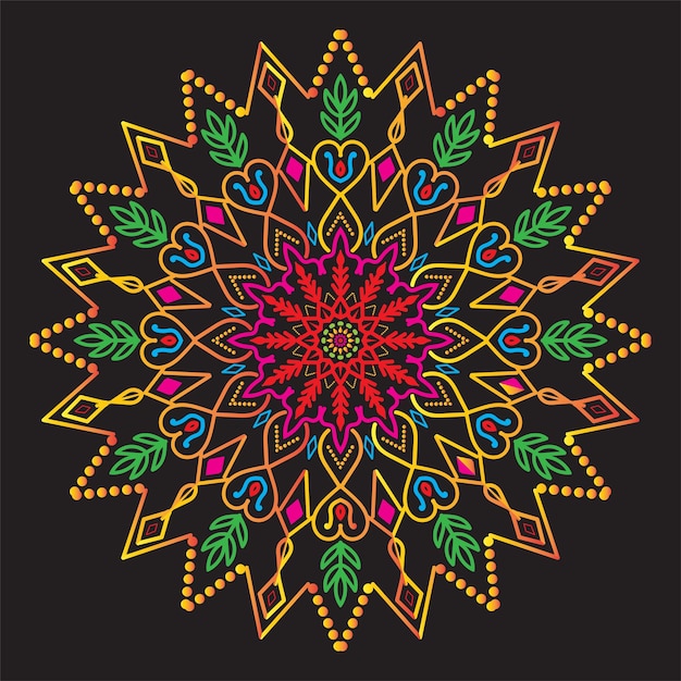 Flowers mandala coloring pages kdp