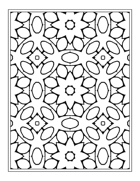 Flowers mandala kdp coloring Page design