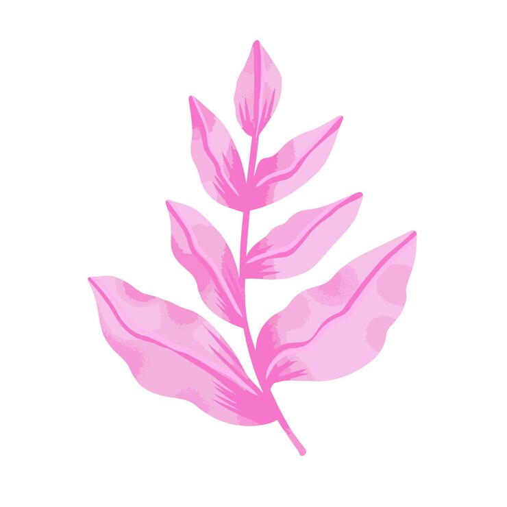 Vector flowers painted with watercolors on white