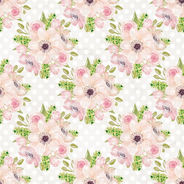 Vector flowers pattern background