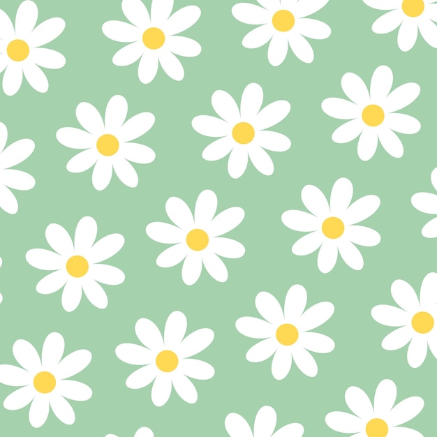 Vector flowers pattern background