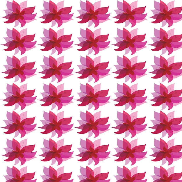ベクトル 花のパターンデザイン
