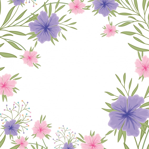 Flowers pattern isolated icon