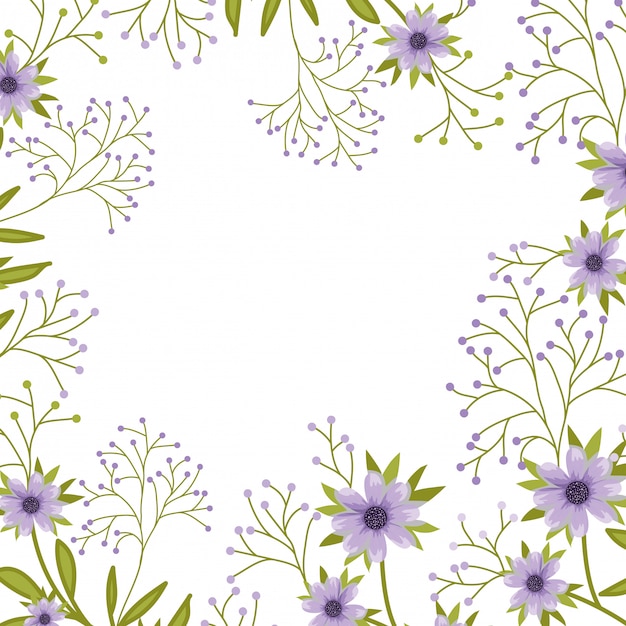 꽃 패턴 고립 된 아이콘