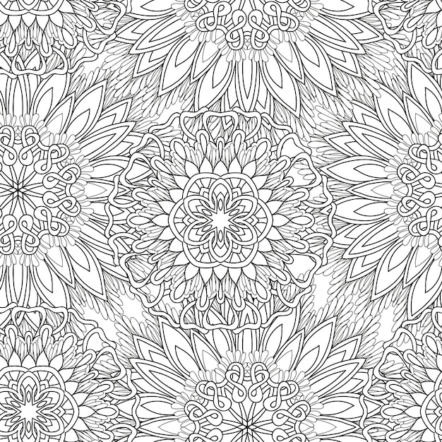 Flowers and plants flowers and birds seamless print pattern vector