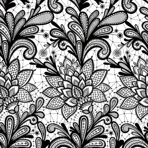 Flowers and plants seamless print pattern vector