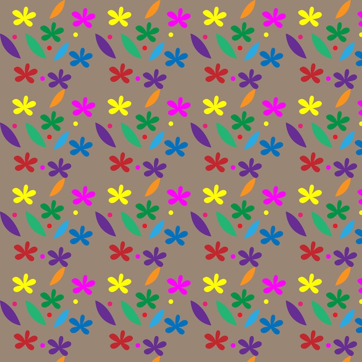 वेक्टर flowers seamless pattern background hand drawn floral design seamless pattern