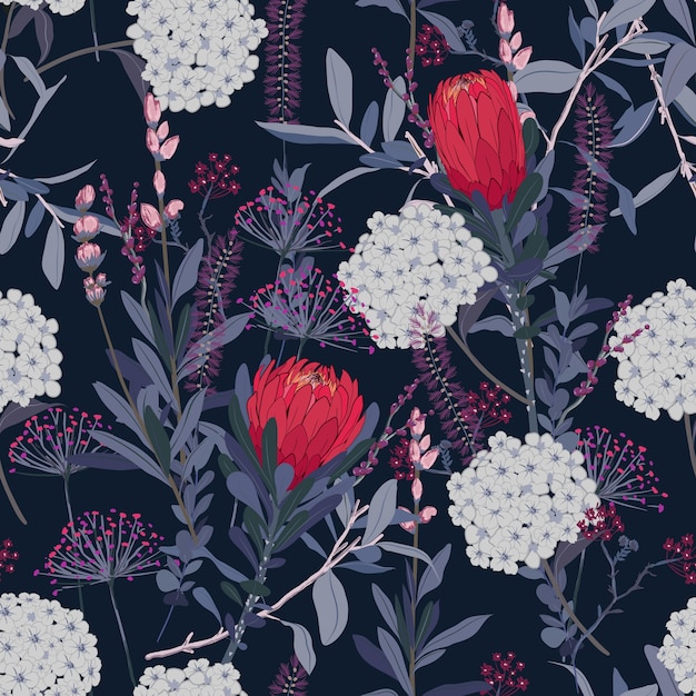 flowers seamless pattern 