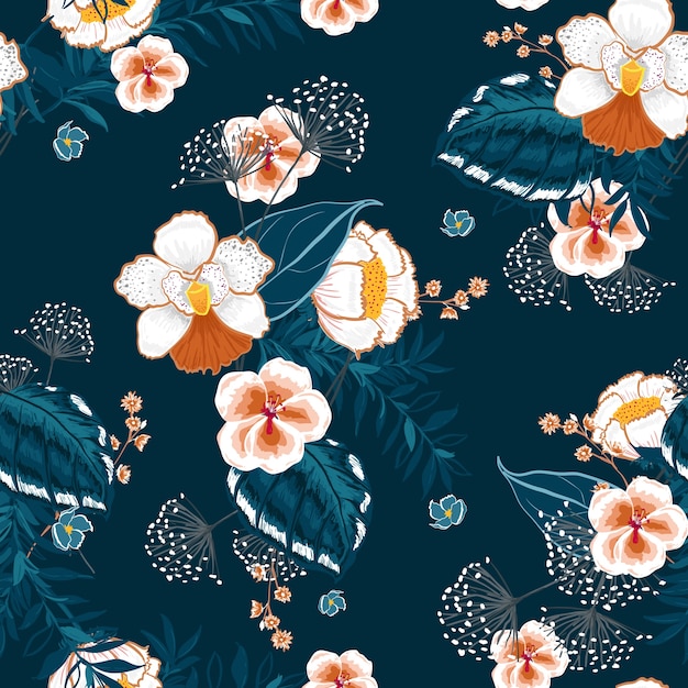 flowers seamless pattern 