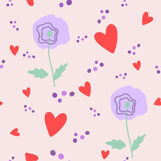 Flowers seamless pattern