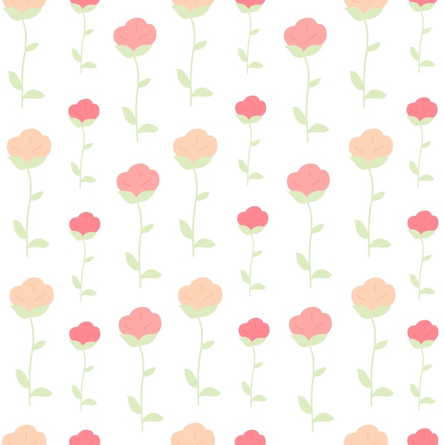 Flowers summer beautiful fresh seamless pattern for textile print Girly beautiful pattern