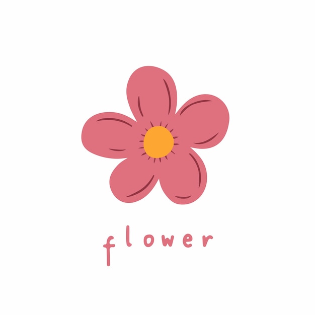 Flowers symbol social media post floral vector illustration