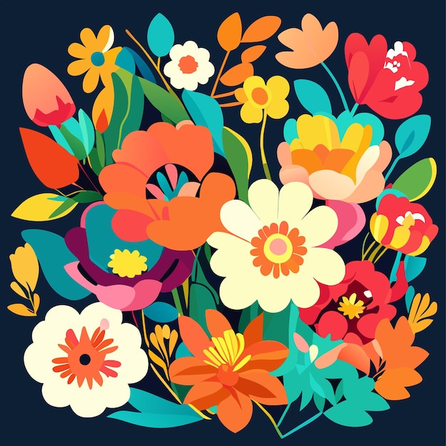 Flowers vector illustration