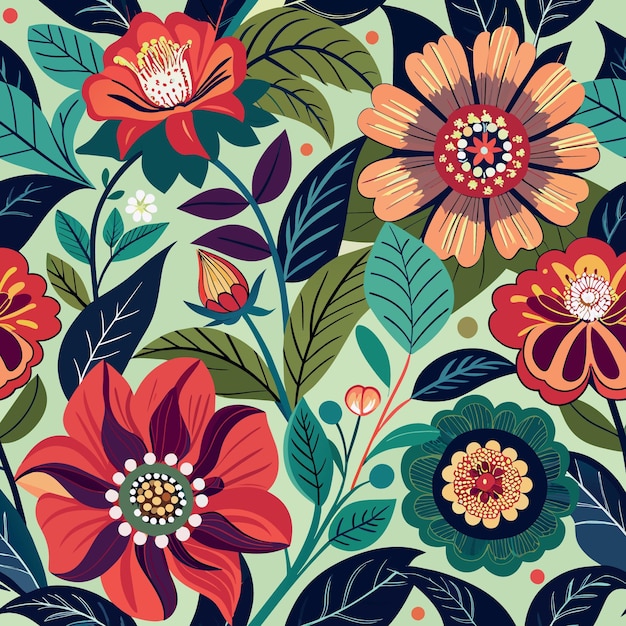 flowers wallpaper background pattern bright colorful contrast