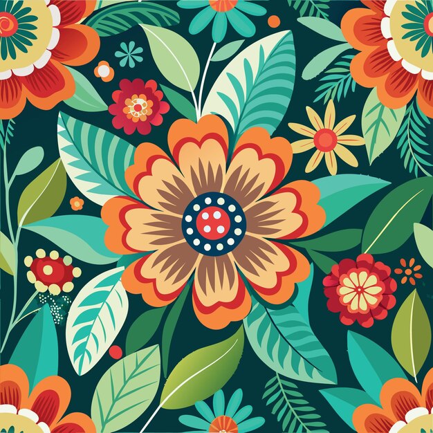 flowers wallpaper background pattern bright colorful contrast