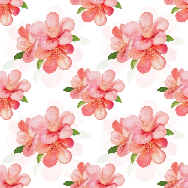 Flowers Watercolor Seamless pattern